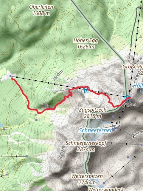 Zugspitze Hike from Tiroler Zugspitzbahn