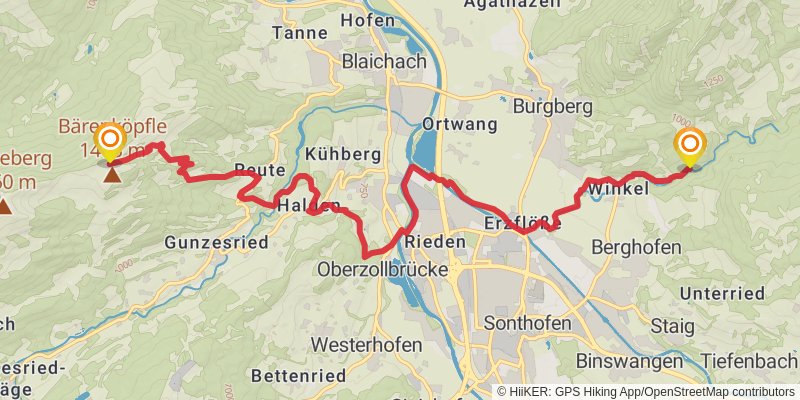 Wasserläufer - Route stage 18 Map