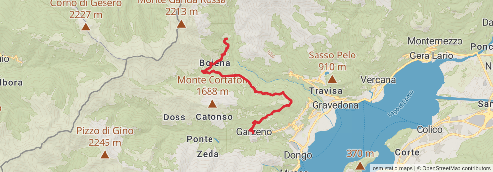 Sentiero Italia - Alps Section stage 93 Map
