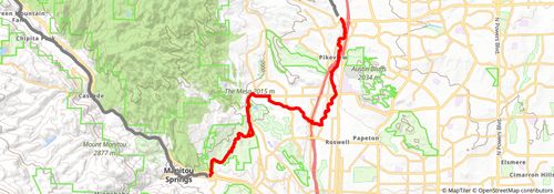 American Discovery Trail South Route stage 228 Map