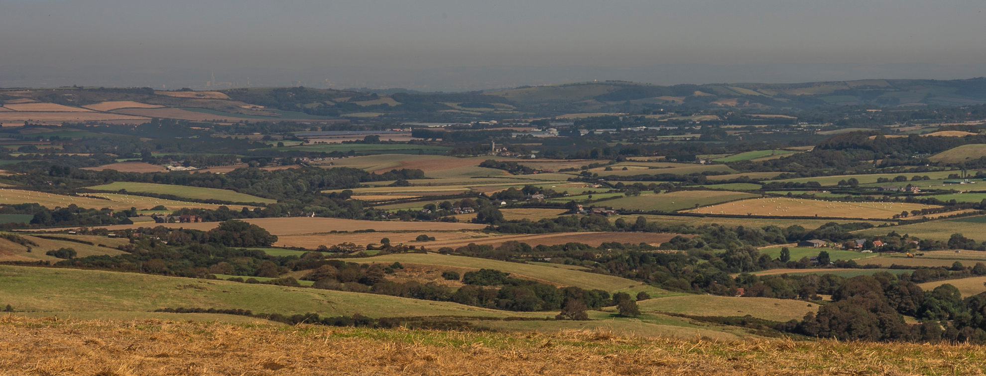 An image depicting the trail Godshill and Castle Hill and its surrounding area.