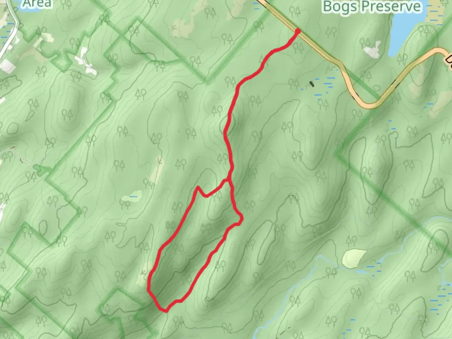 An image depicting the trail Rock Oak and Criss Loop Trail and its surrounding area.