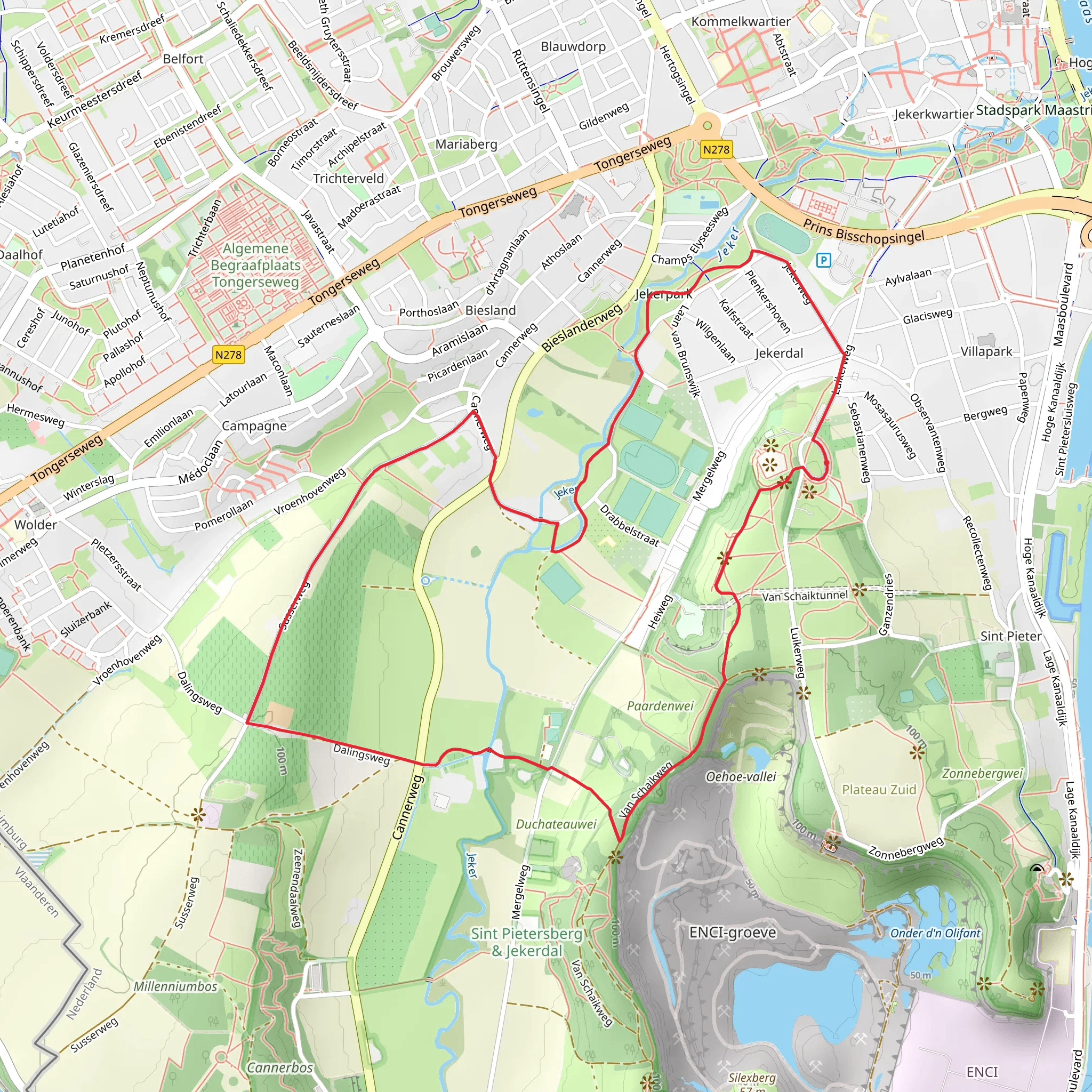 Sint Peter Blauwe Ruit and Meesenbroek Weg mobile static map