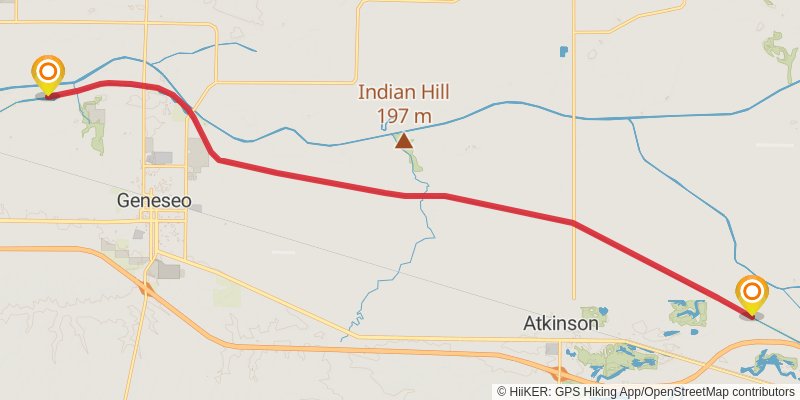 American Discovery Trail North Route stage 122 Map