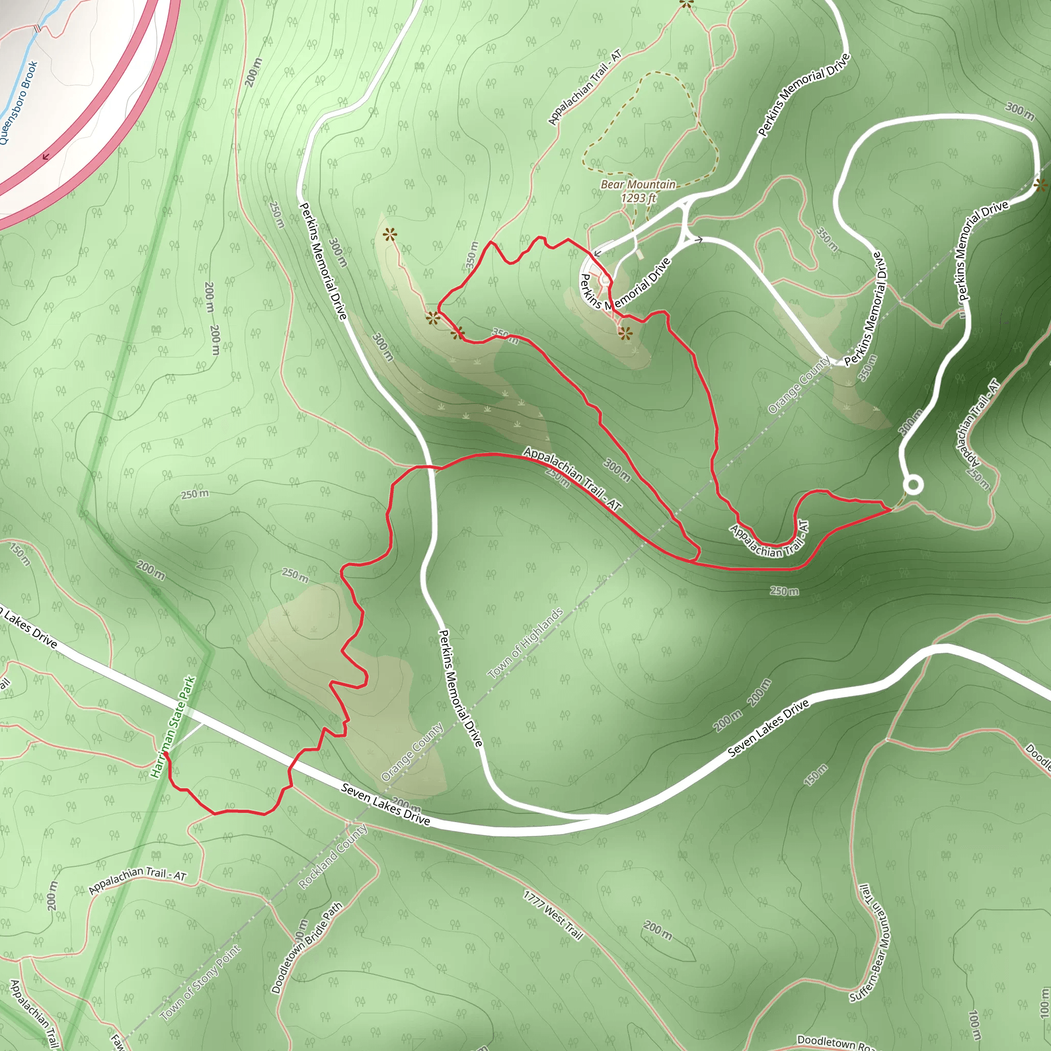 Perkins Memorial Tower Loop Trail mobile static map