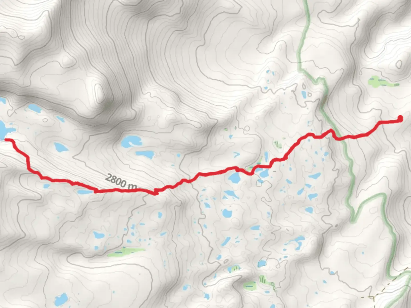 An image depicting the trail Willow Lake via Sherd Lake Trail and its surrounding area.