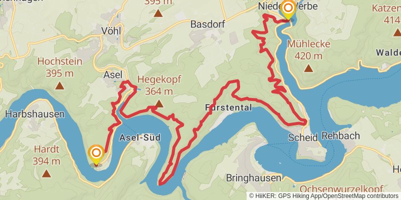 Urwaldsteig stage 4 Map
