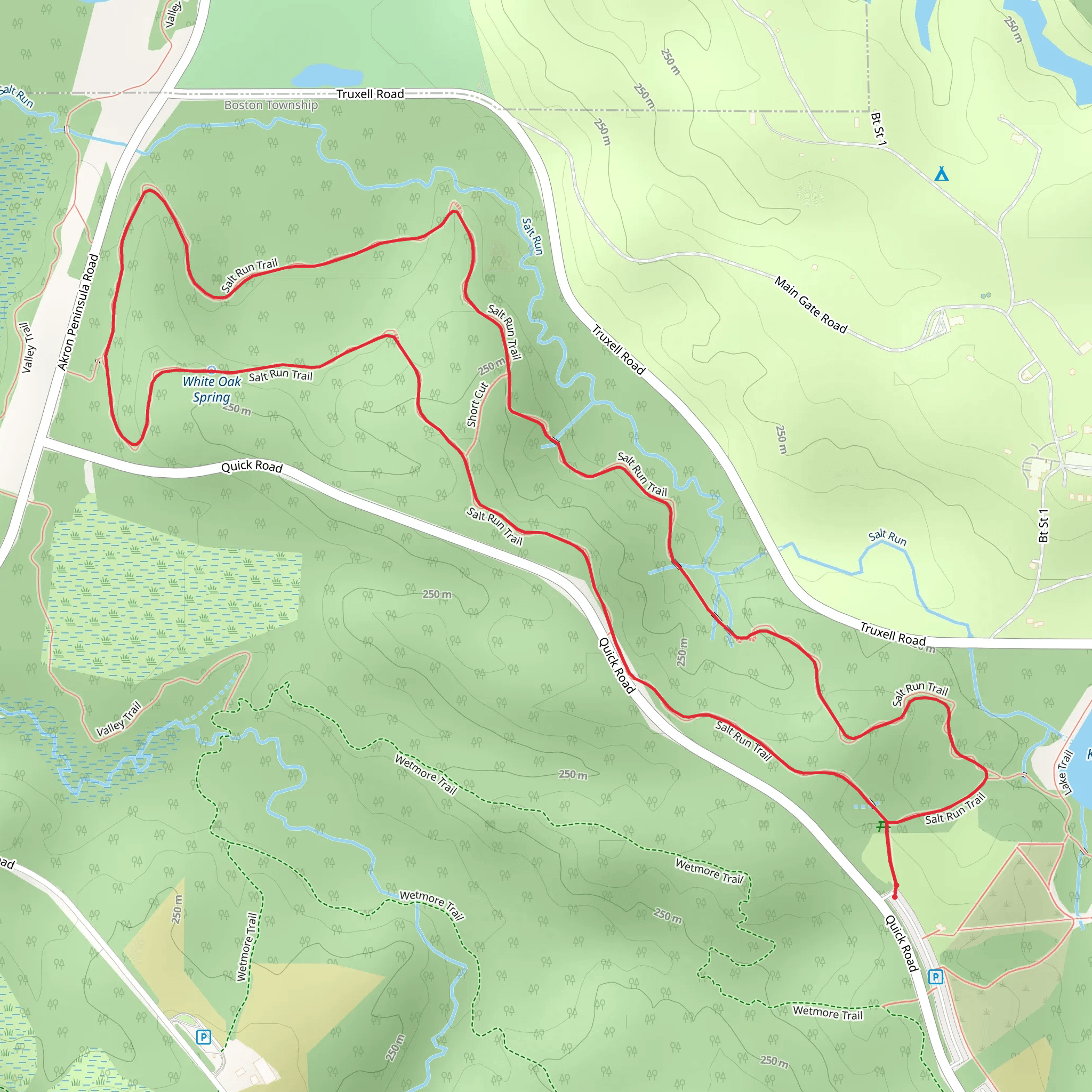 Salt Run Trail mobile static map
