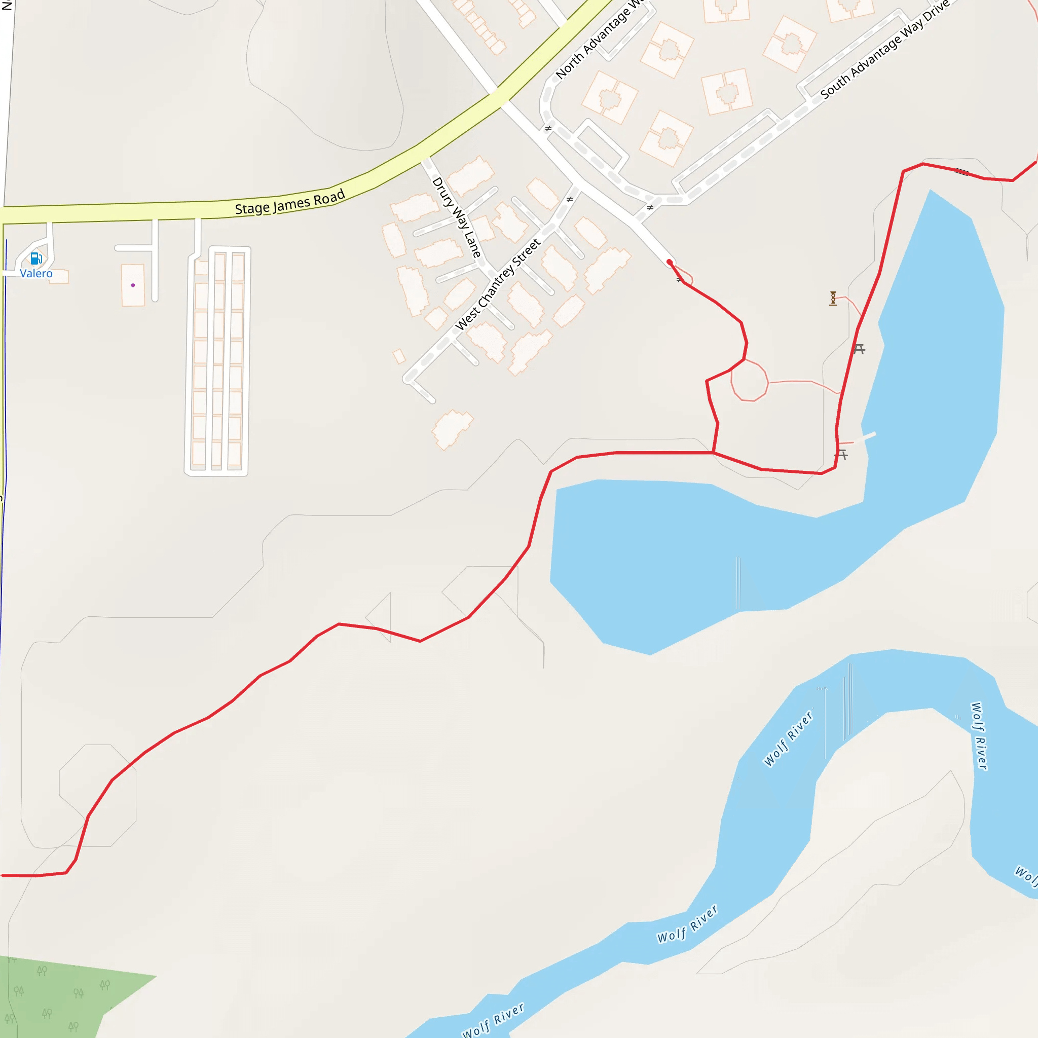 Near Wolf River Walk mobile static map