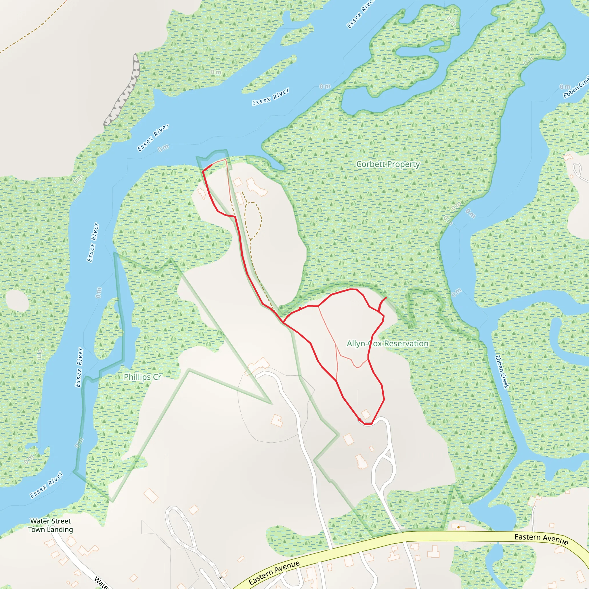 Essex River - Ebben Creek Loop mobile static map