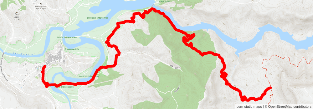 Alto de Alcola PR CV 381 stage 2 Map