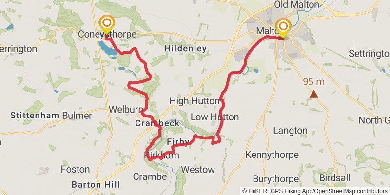 Centenary Way - North Yorkshire stage 3 Map
