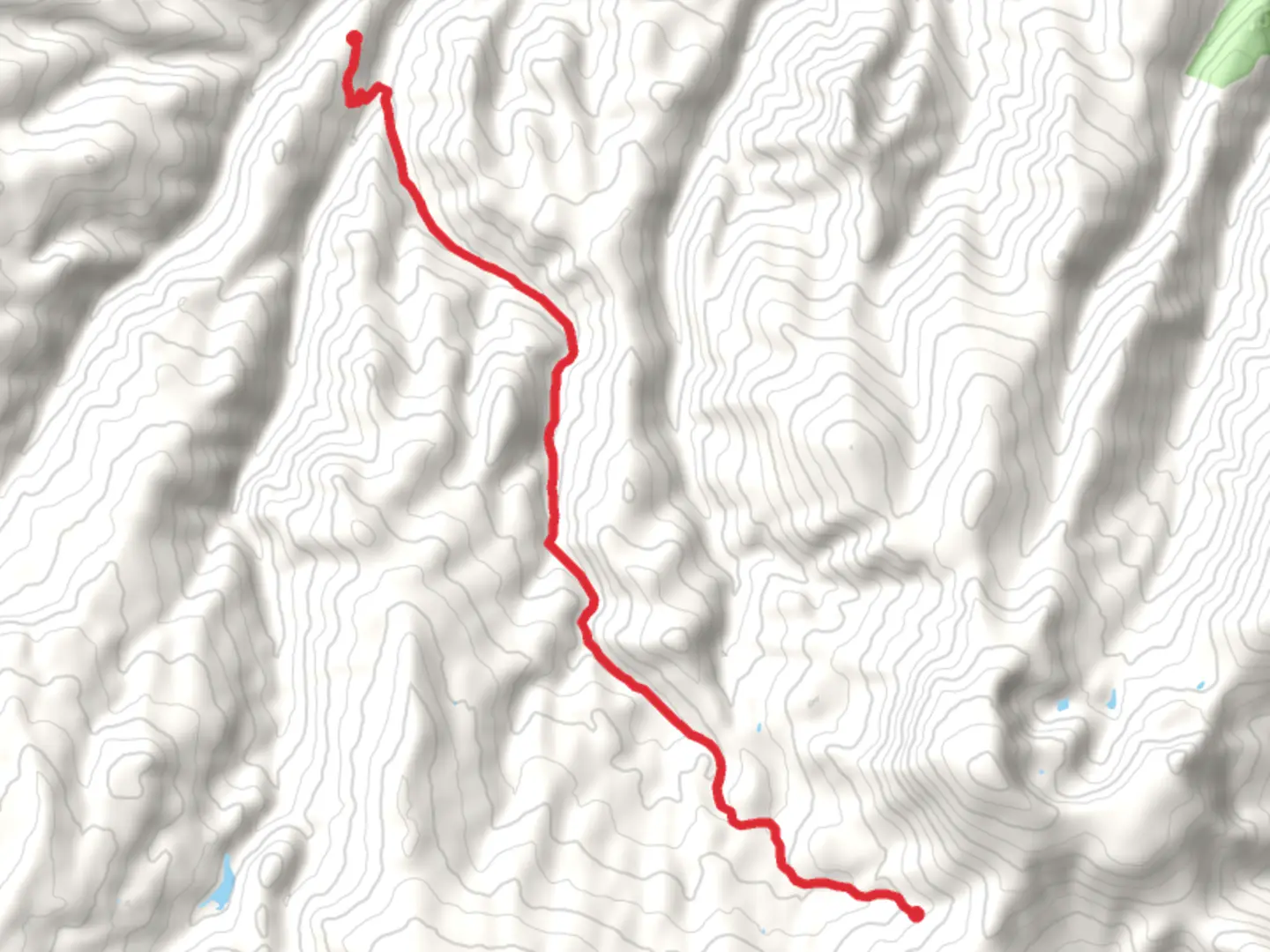 An image depicting the trail Burro Trail and its surrounding area.