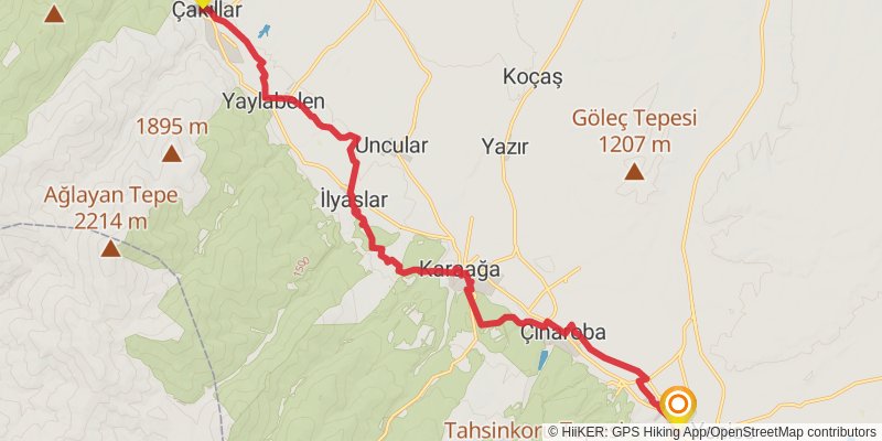 Sufi Trail stage 34 Map