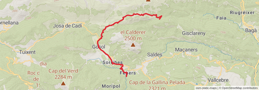 GR 107 Route of the Cathars stage 3 Map