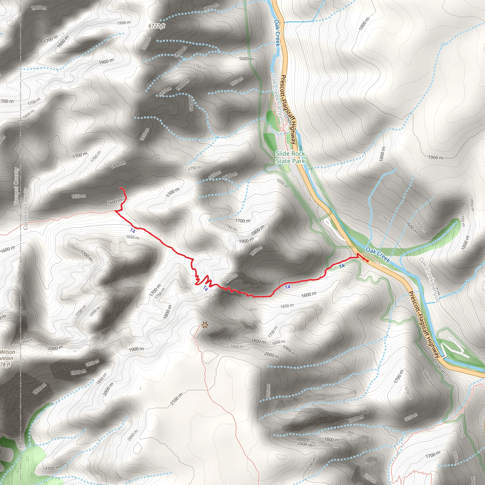 Vultee Arch via Sterling Pass Trail mobile static map