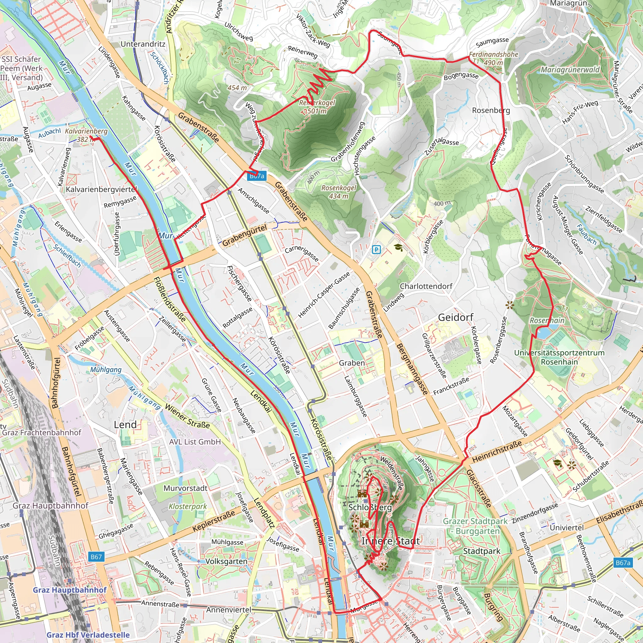 Graz Loop mobile static map