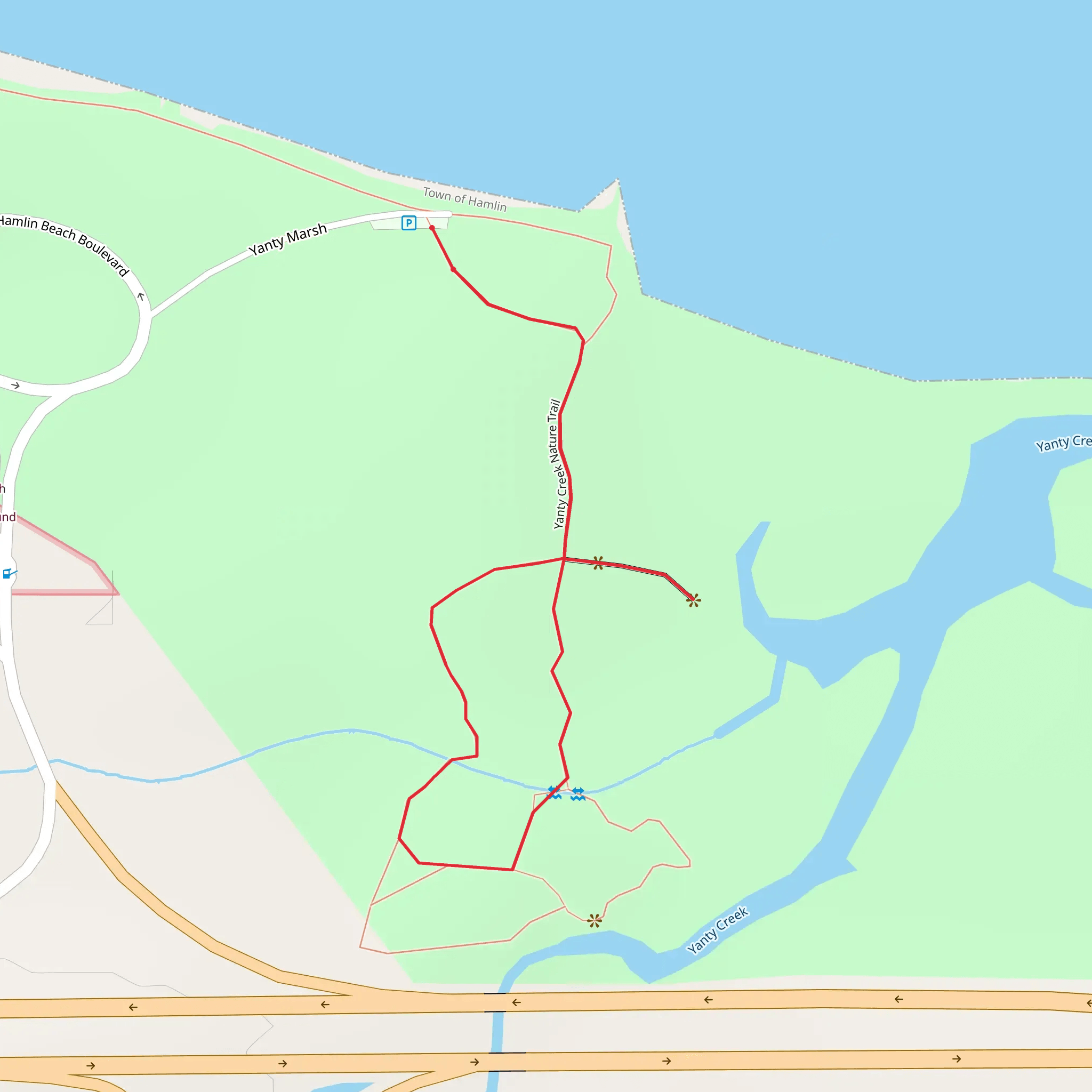 Yanty Creek Nature Trail mobile static map