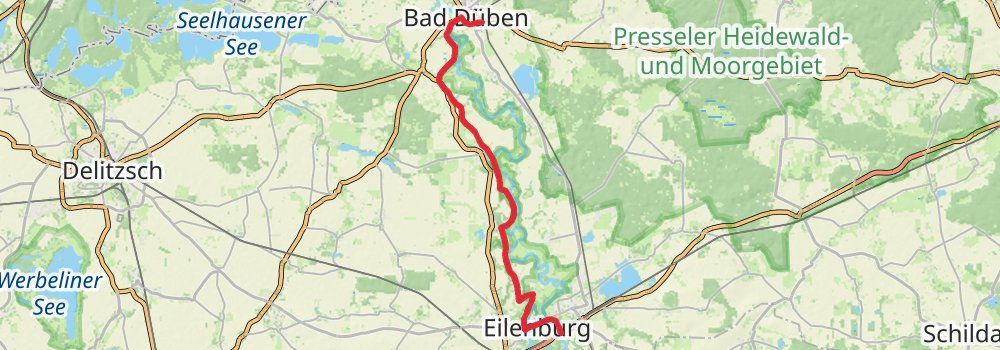 Muldental Wanderweg stage 6 Map