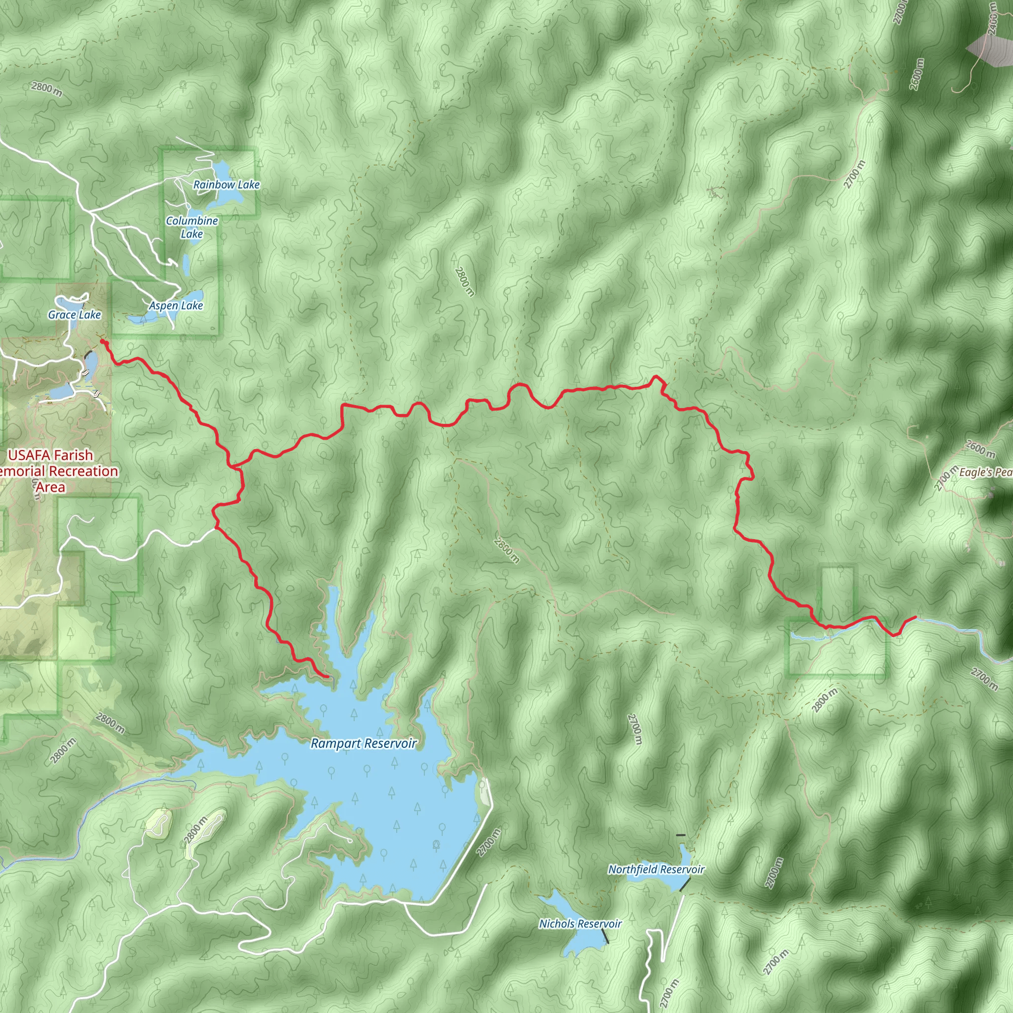Schubarth Trail mobile static map