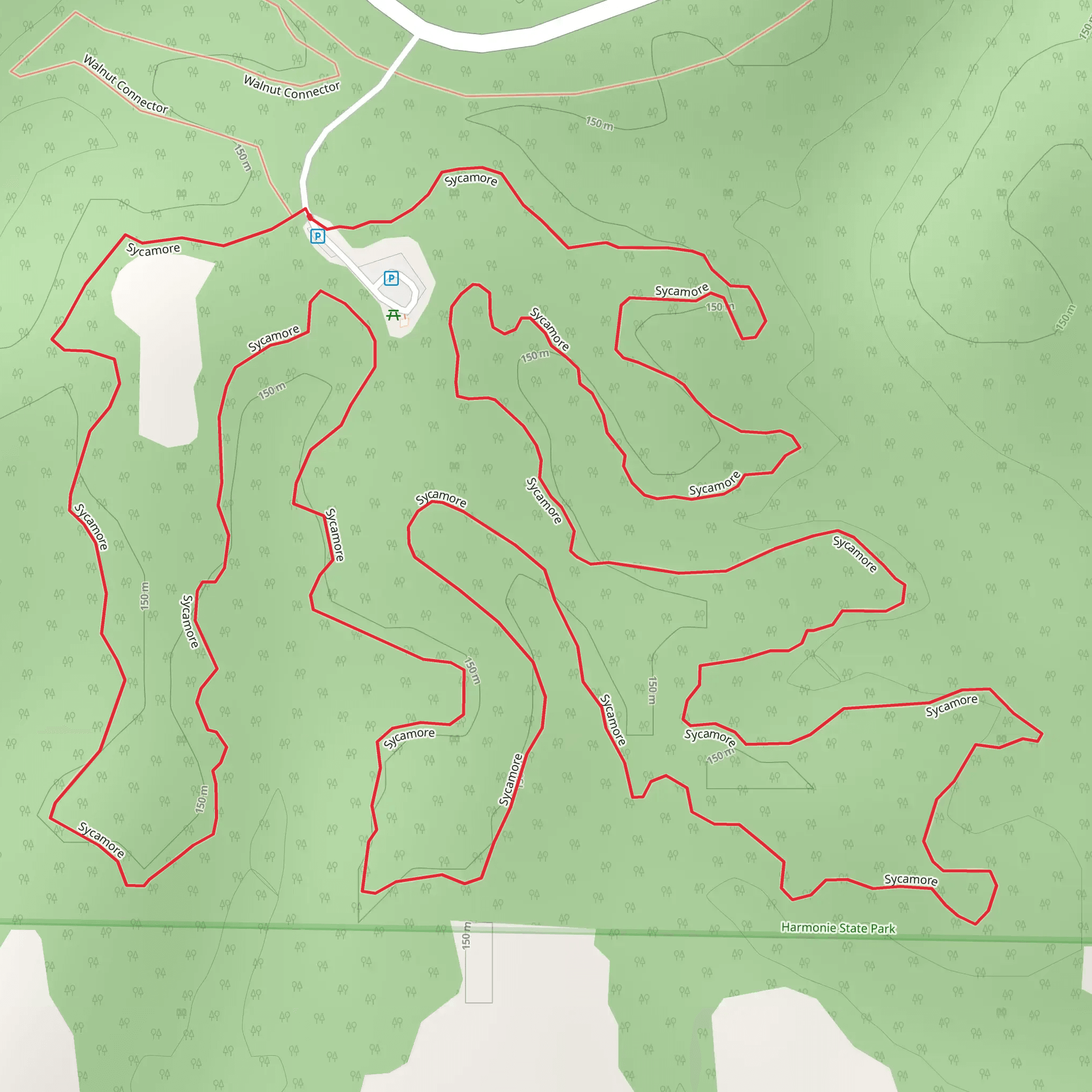 Sycamore Loop mobile static map