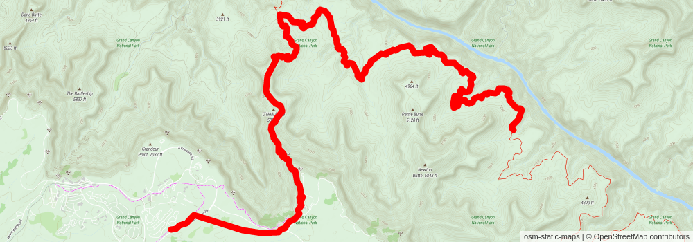 Southwestern Horseshoe Trail stage 58 Map