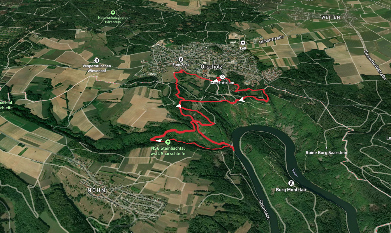 Teufelsstein, Orkelsfels and Cloef Atrium Loop