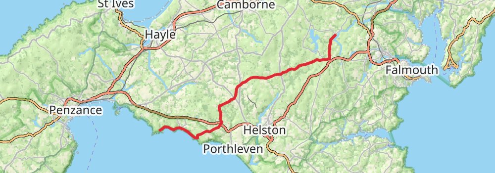 Land's End To John O'Groats stage 3 Map