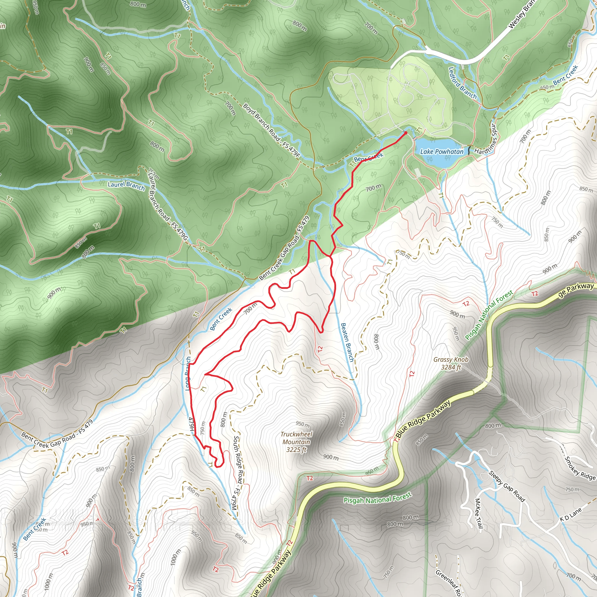 Explorer Loop Trail mobile static map