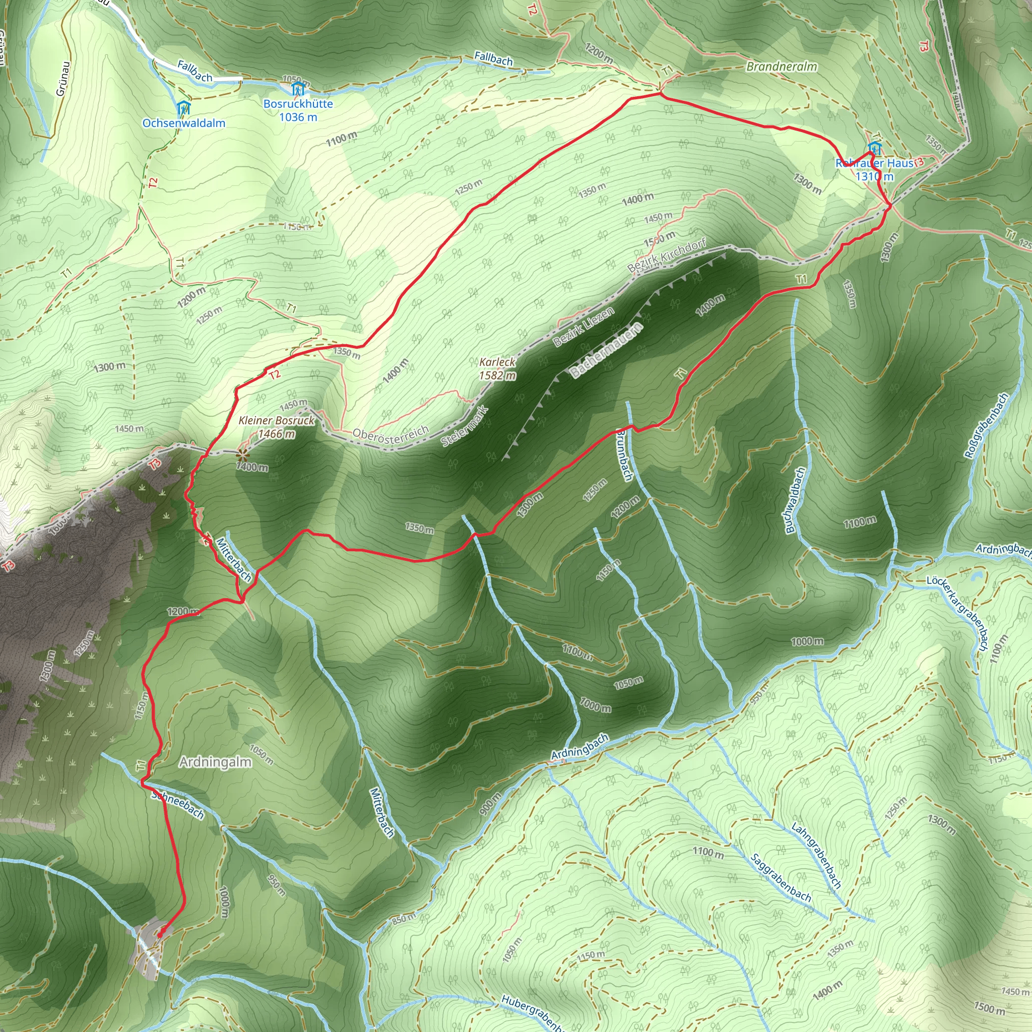 Around Karleck Mountain mobile static map