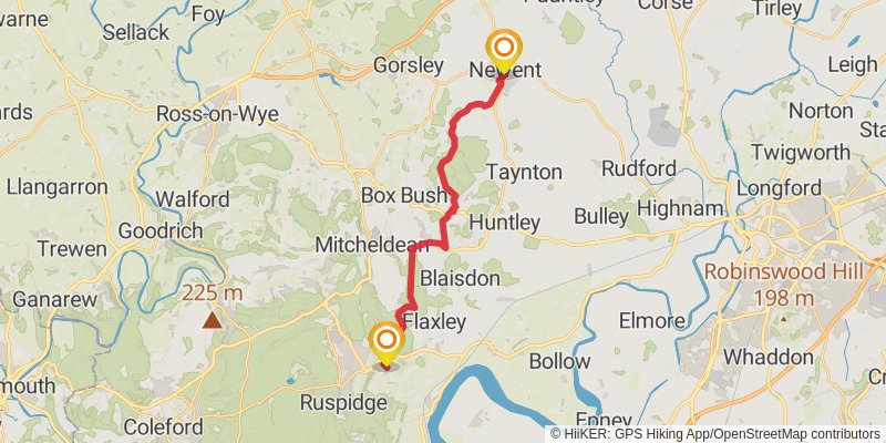 Chepstow to Berwick - upon - Tweed - Great English Walk stage 3 Map