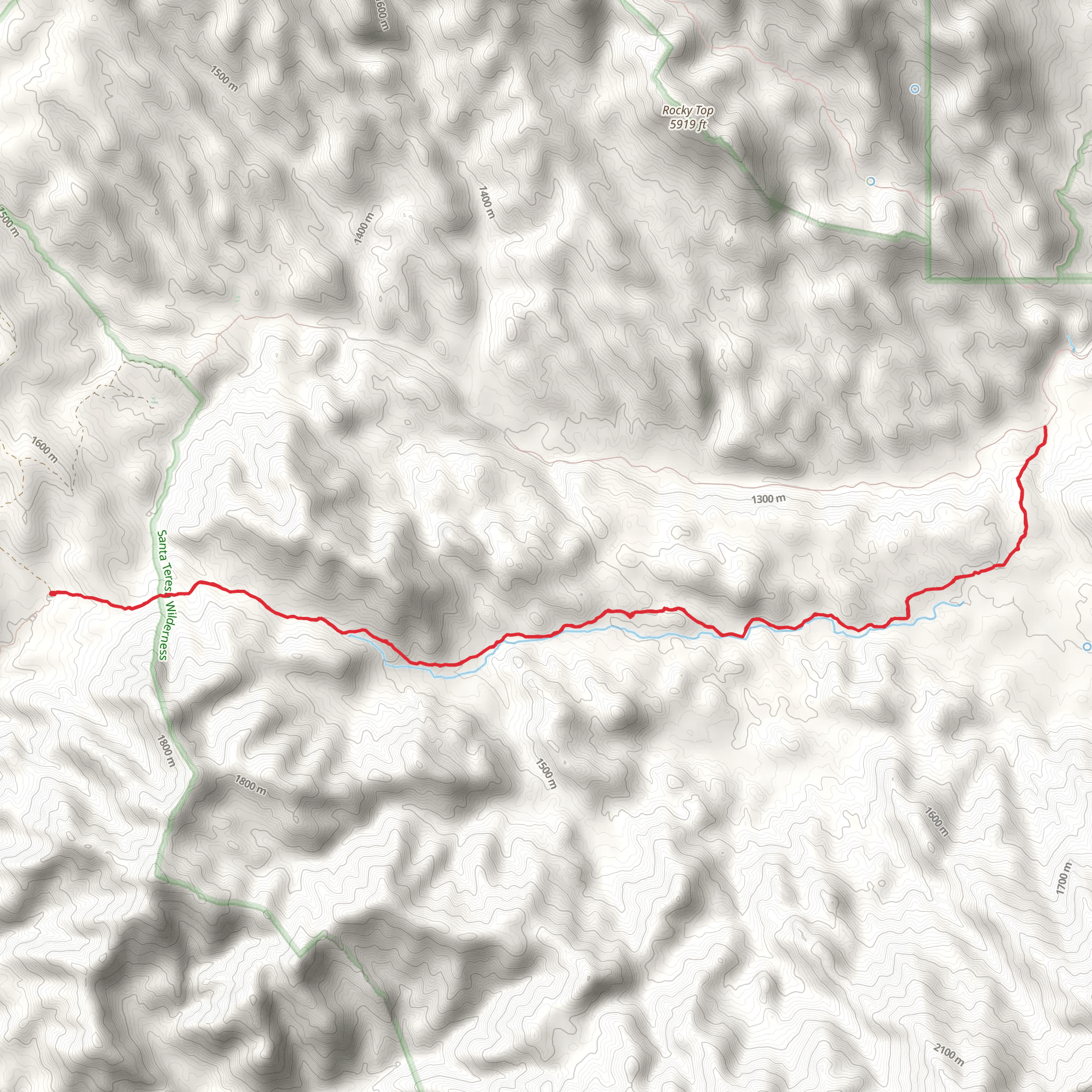 Holdout Trail mobile static map