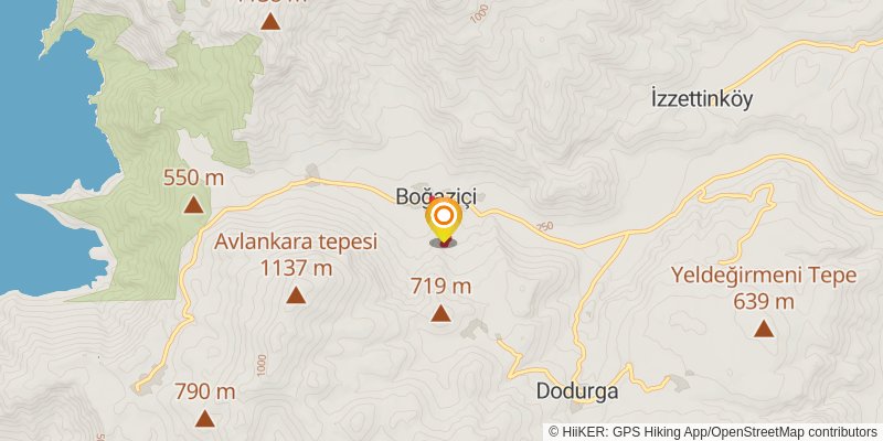 Lycian Way spur 1 Map