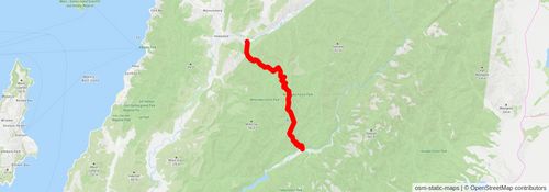 Whakanui Track stage 2 Map
