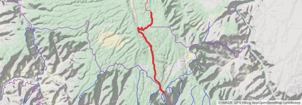 Arizona Trail stage 68 Map