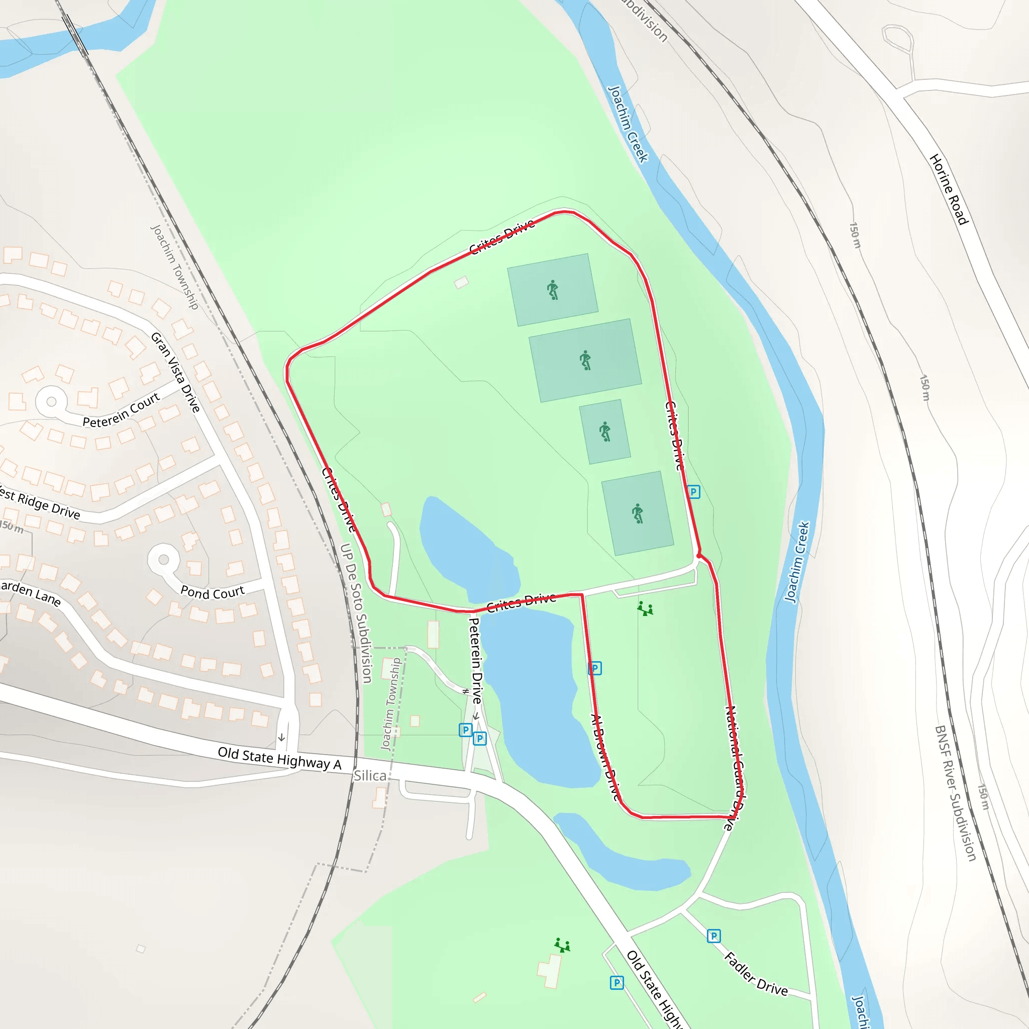 West City Park Loop mobile static map