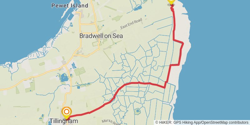 St Peter's Way stage 4 Map