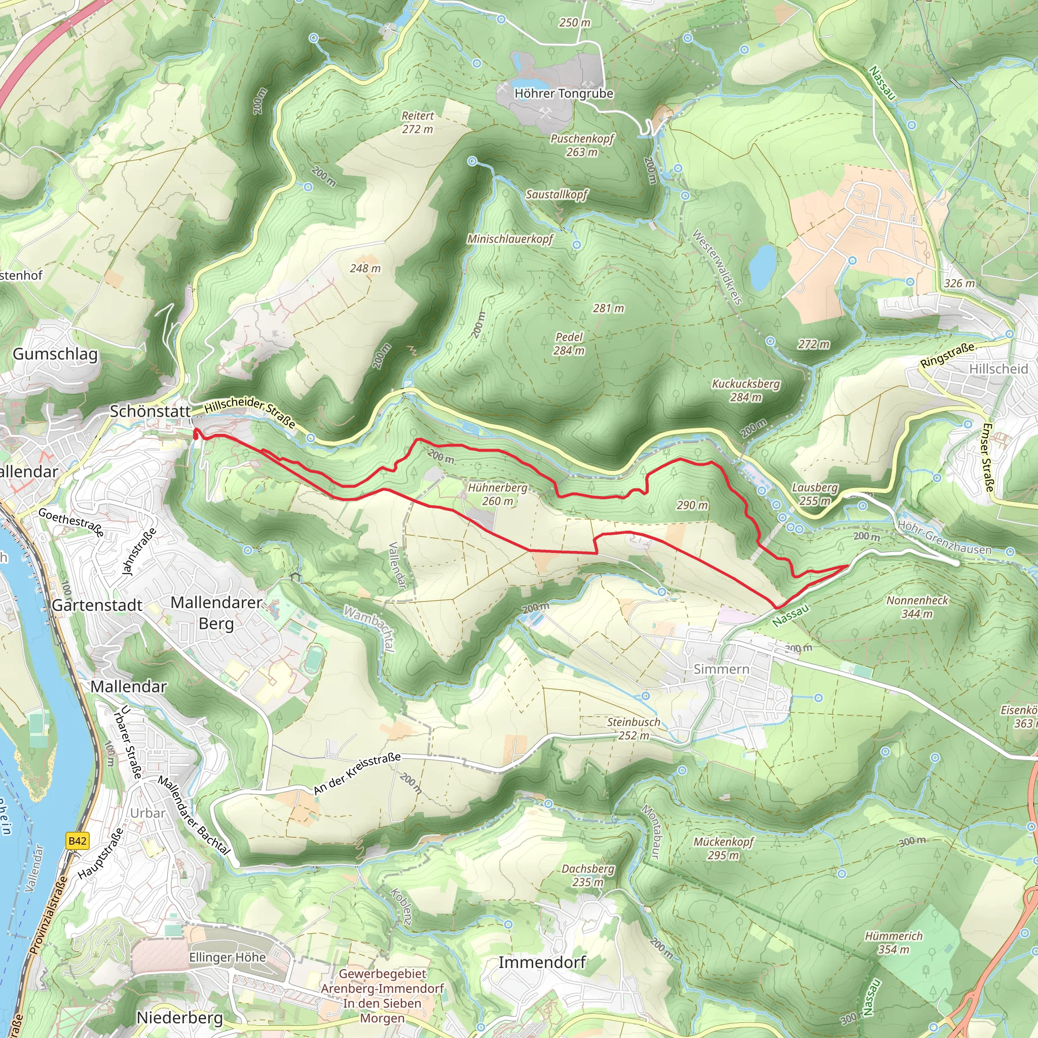 Bollert-Schleifstein and Wanderweg 8 mobile static map