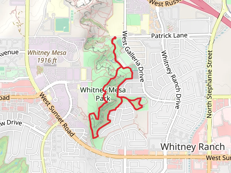 Whitney Mesa Hiking Loop Trail