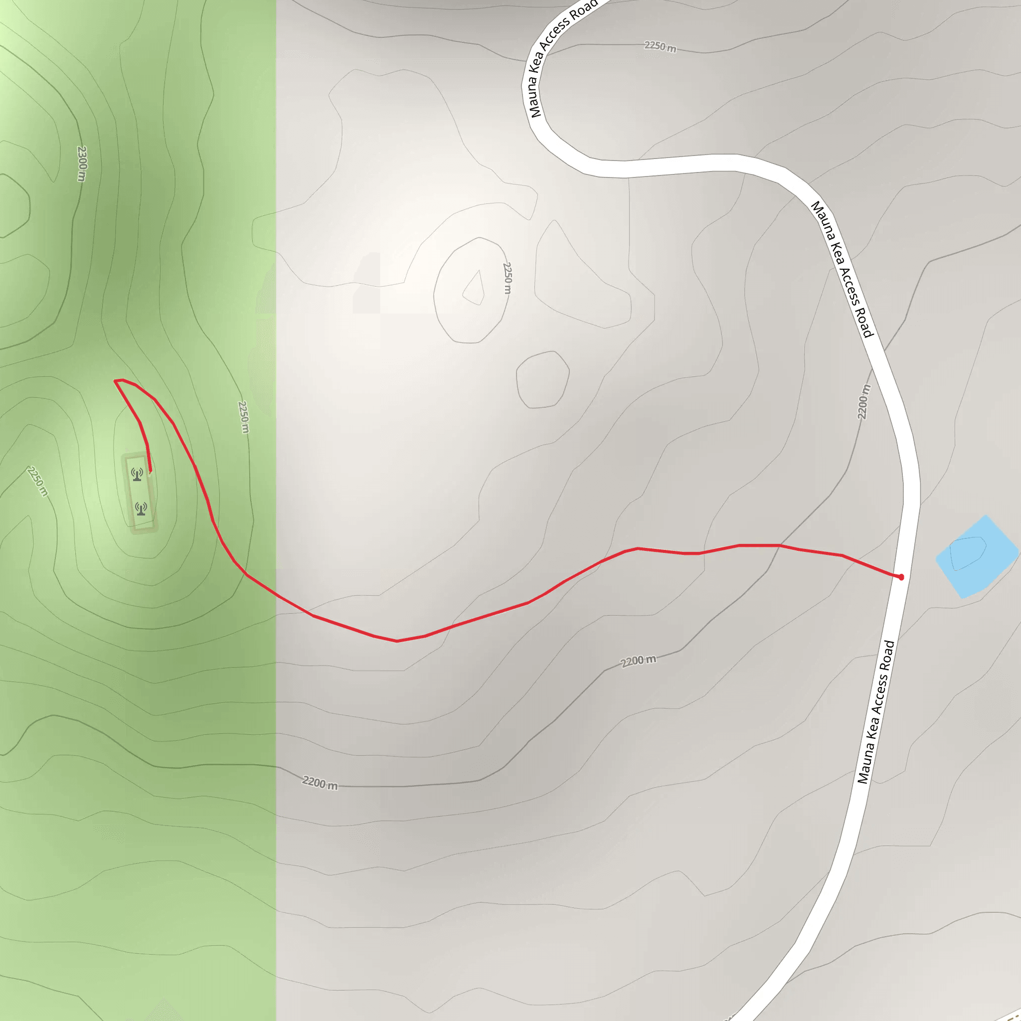 Mauna Kea Access Road mobile static map