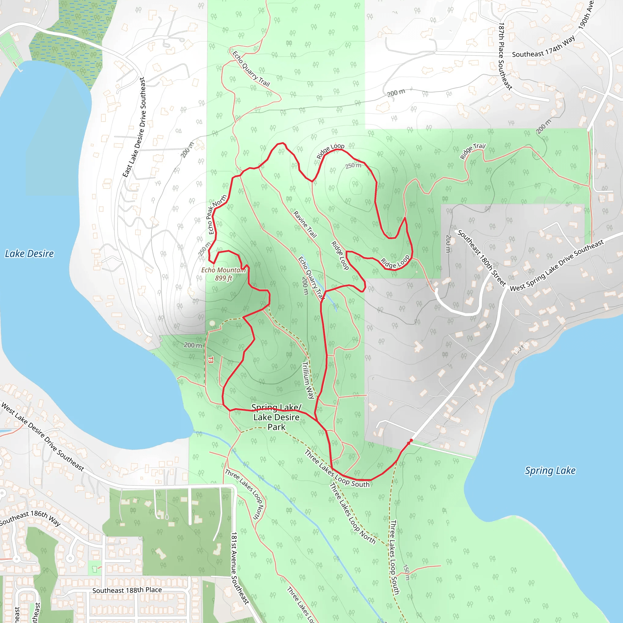 Ridge Loop - Spring Lake Park mobile static map