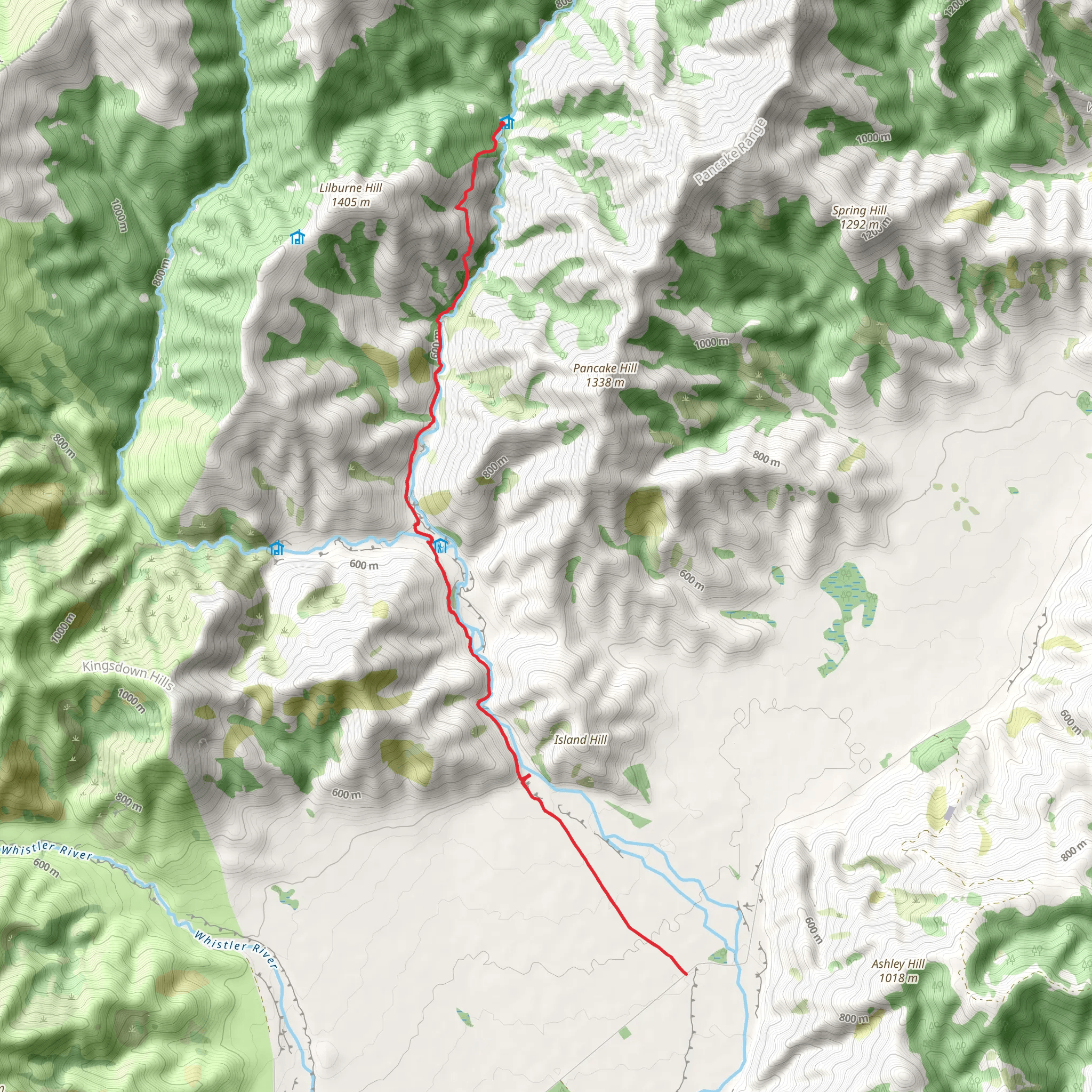 Youngman Stream Track mobile static map