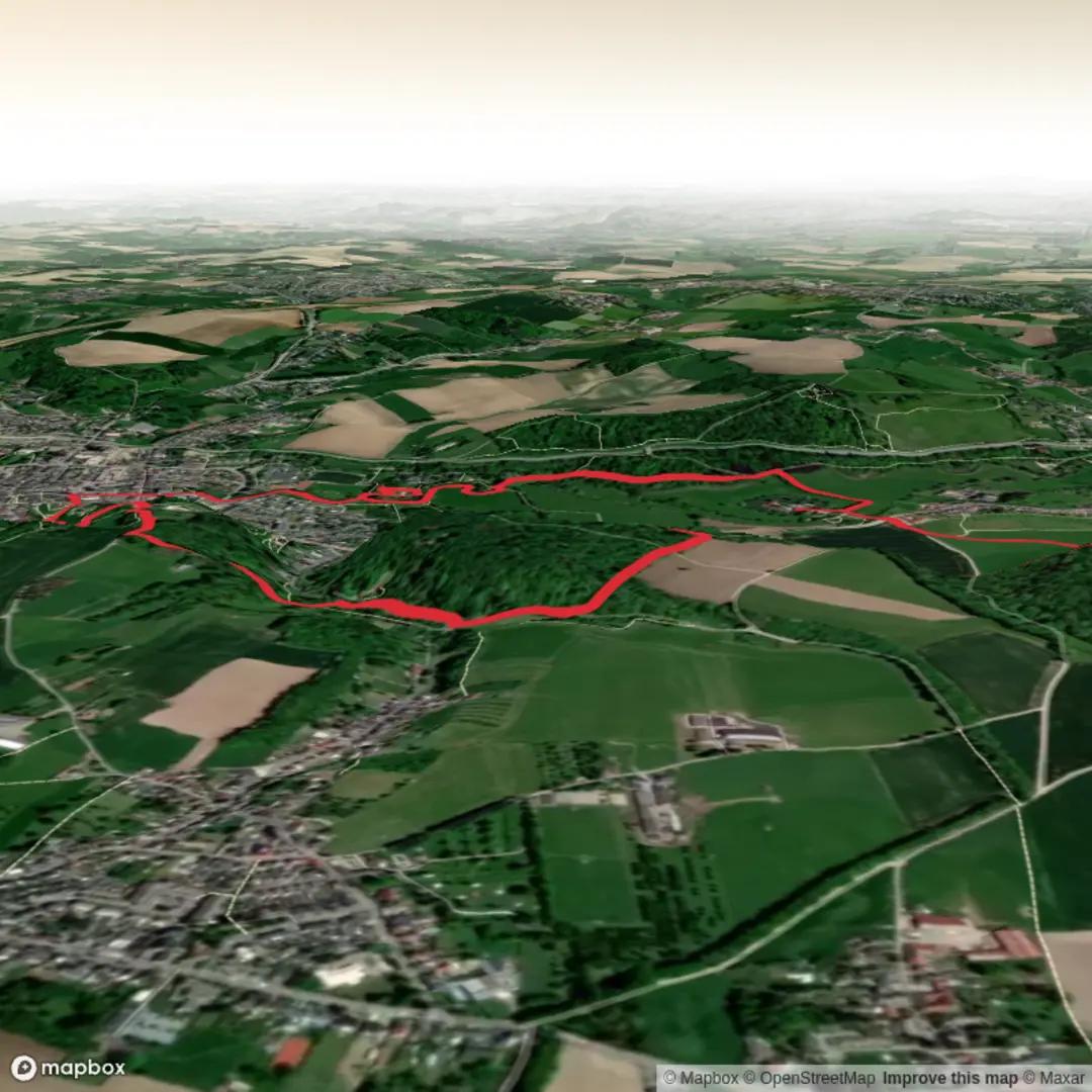 An image depicting the trail Kasteel Schaloen, Biebosch and Sprookjesbos Loop and its surrounding area.