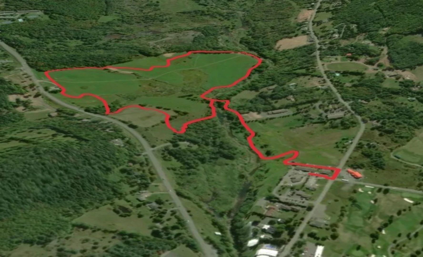 An image depicting the trail Windham Loop Path and its surrounding area.
