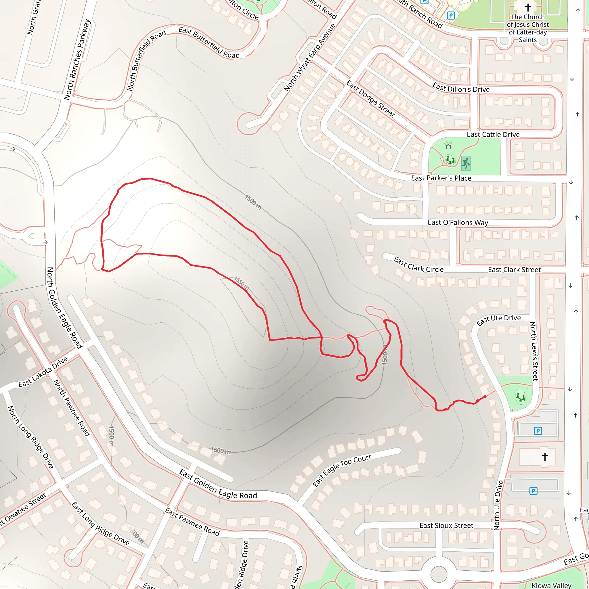 Golden Eagle Peak Loop mobile static map