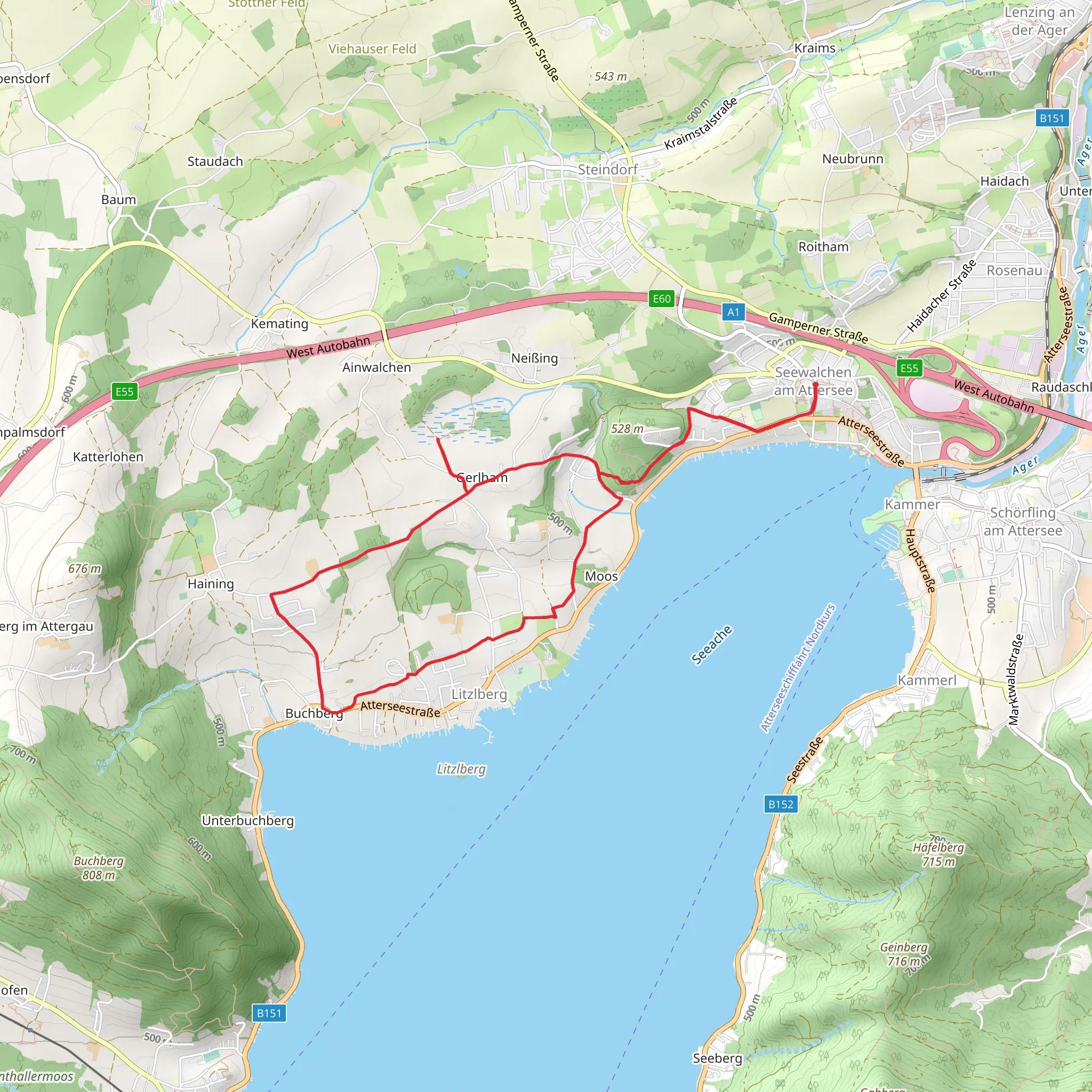 Gerlhamer Moor in Seewalchen mobile static map