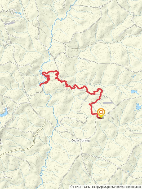 Little Muckaway Creek and Long Cane Creek mobile static map