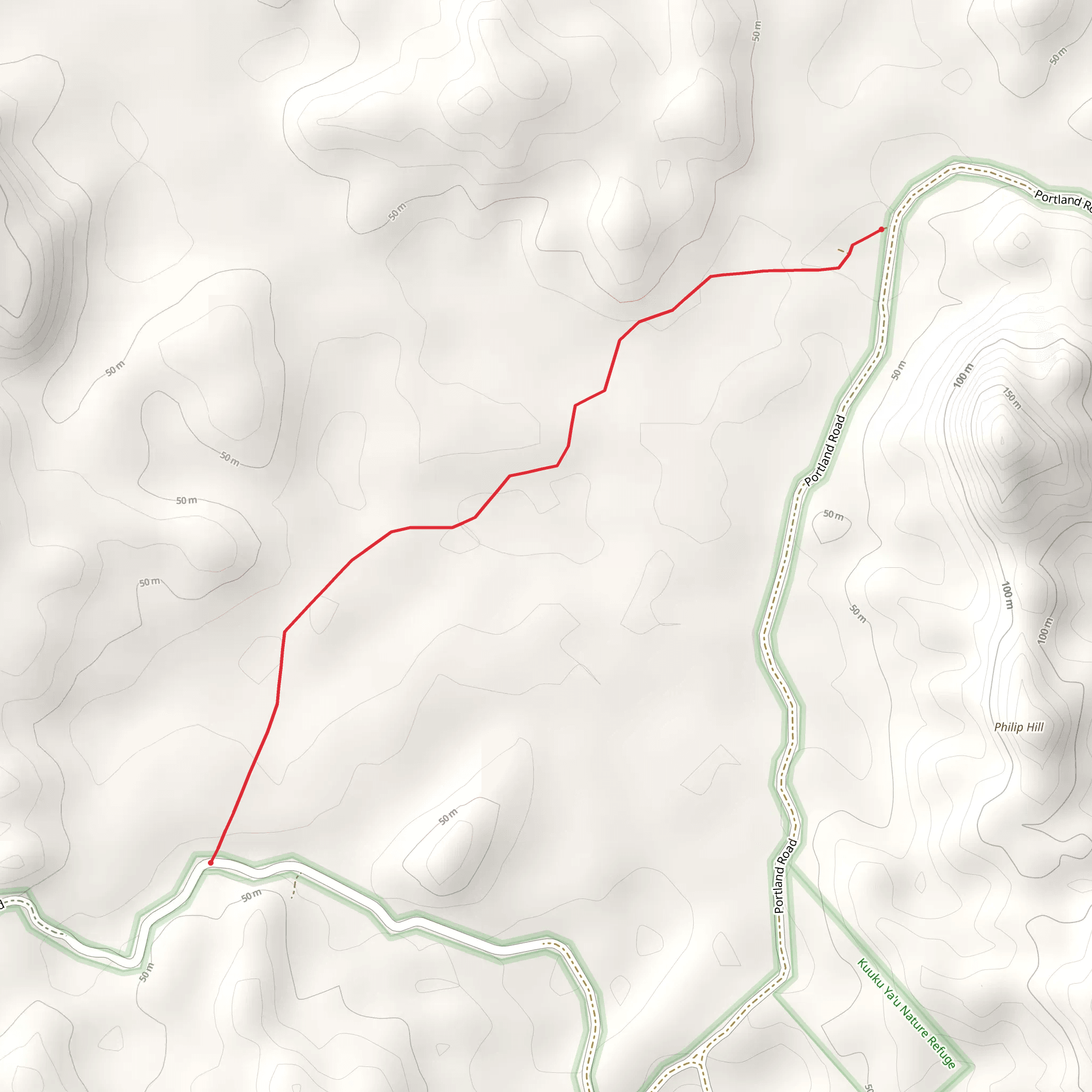 Old Coen Track mobile static map