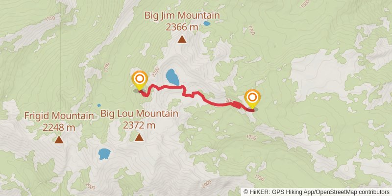 Lake Ida - Icicle Trail via Hatchery Creek Trail stage 2 Map