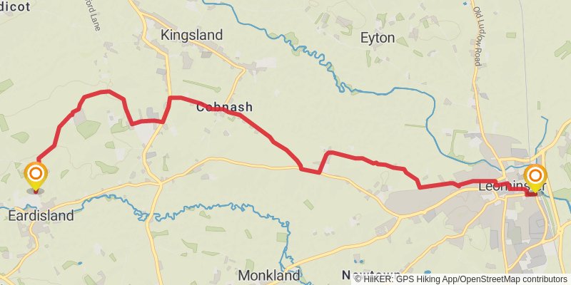 Black and White Village Trail stage 4 Map